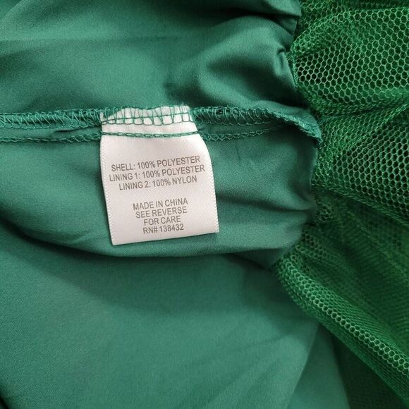 NWT ModCloth Fantastic Taffeta Fit & Flare Dress Sz 16‎ Green Iridescent Retro - Picture 4 of 9